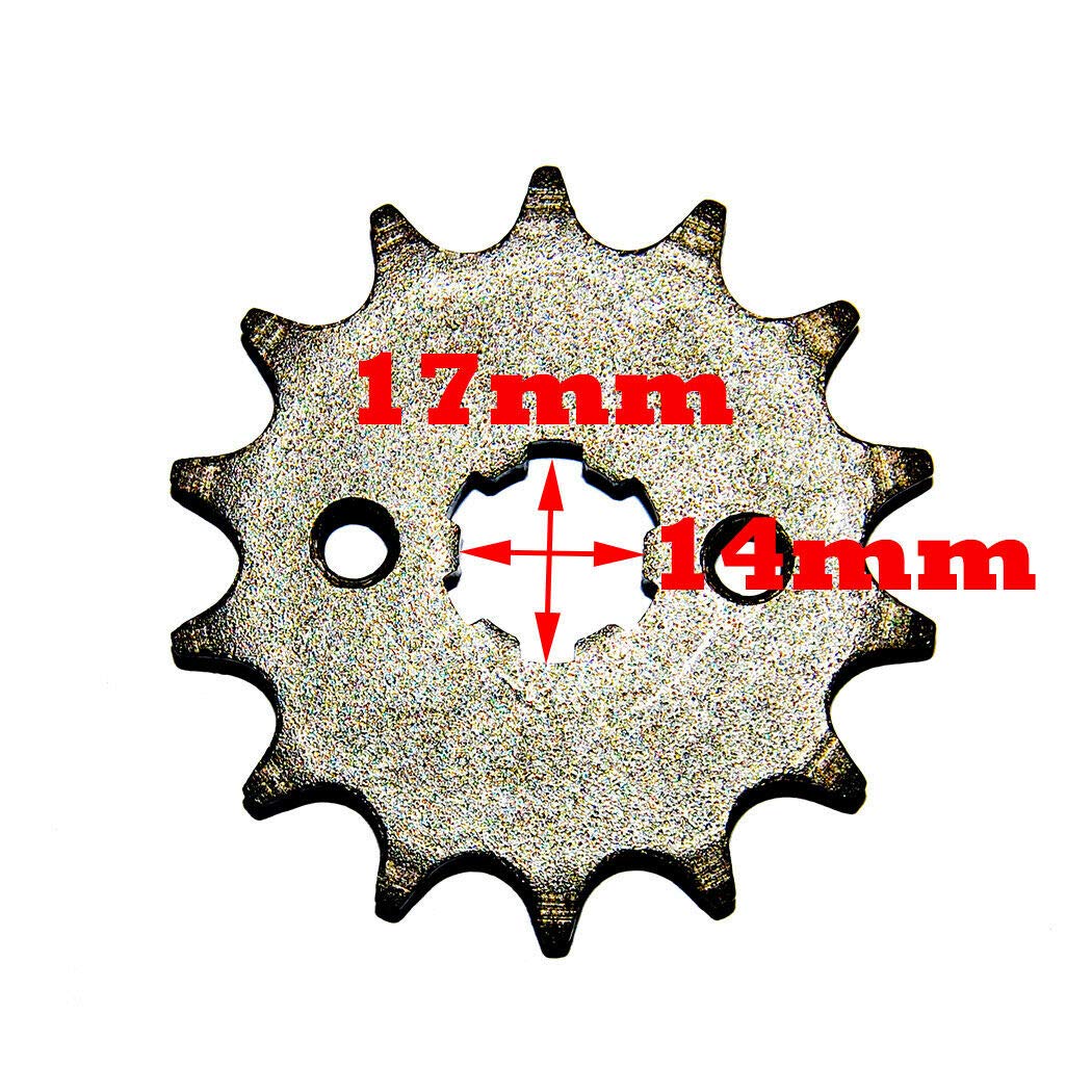 132 cadenas de eslabones 428 piñón delantero trasero 39/15 dientes 64 mm agujero interior compatible con BAJA 90cc
