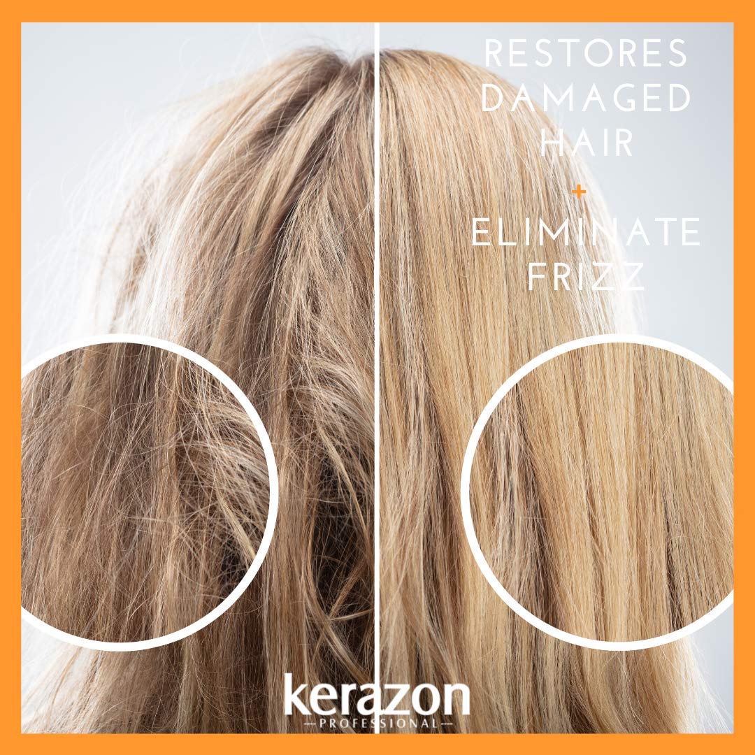 Kerazon Professional Hair Mask Anti Frizz Keratin Care, Moisturizing, Deep Hydration for Dry Damaged Hair Buriti Liss - Image 2