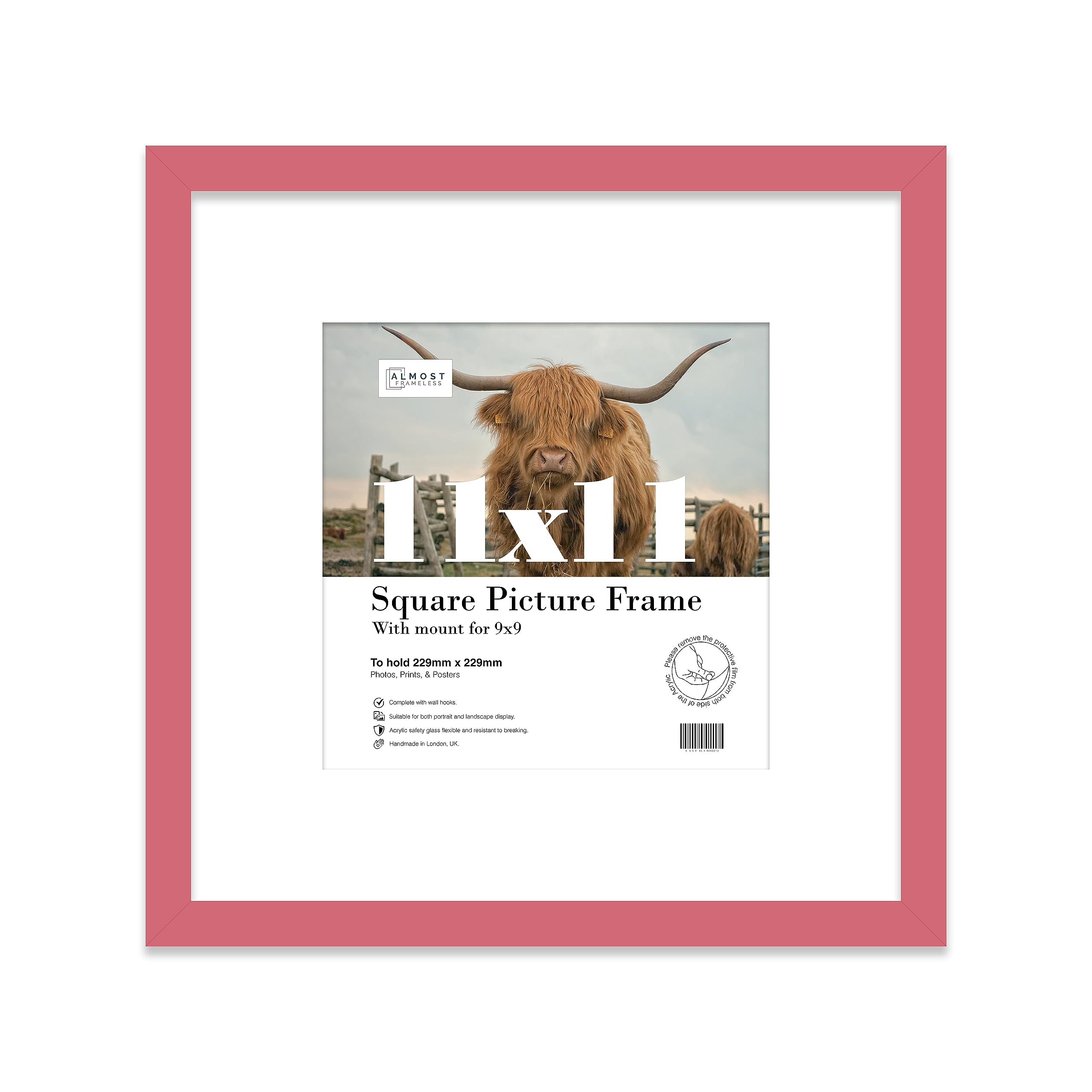 6X6" Mint Green Picture Frame6X6" Square Frame With 5X5" Mount For 6X6"/5X5" Pictures Classic Style Gallery Wall1 Pack from B&Q