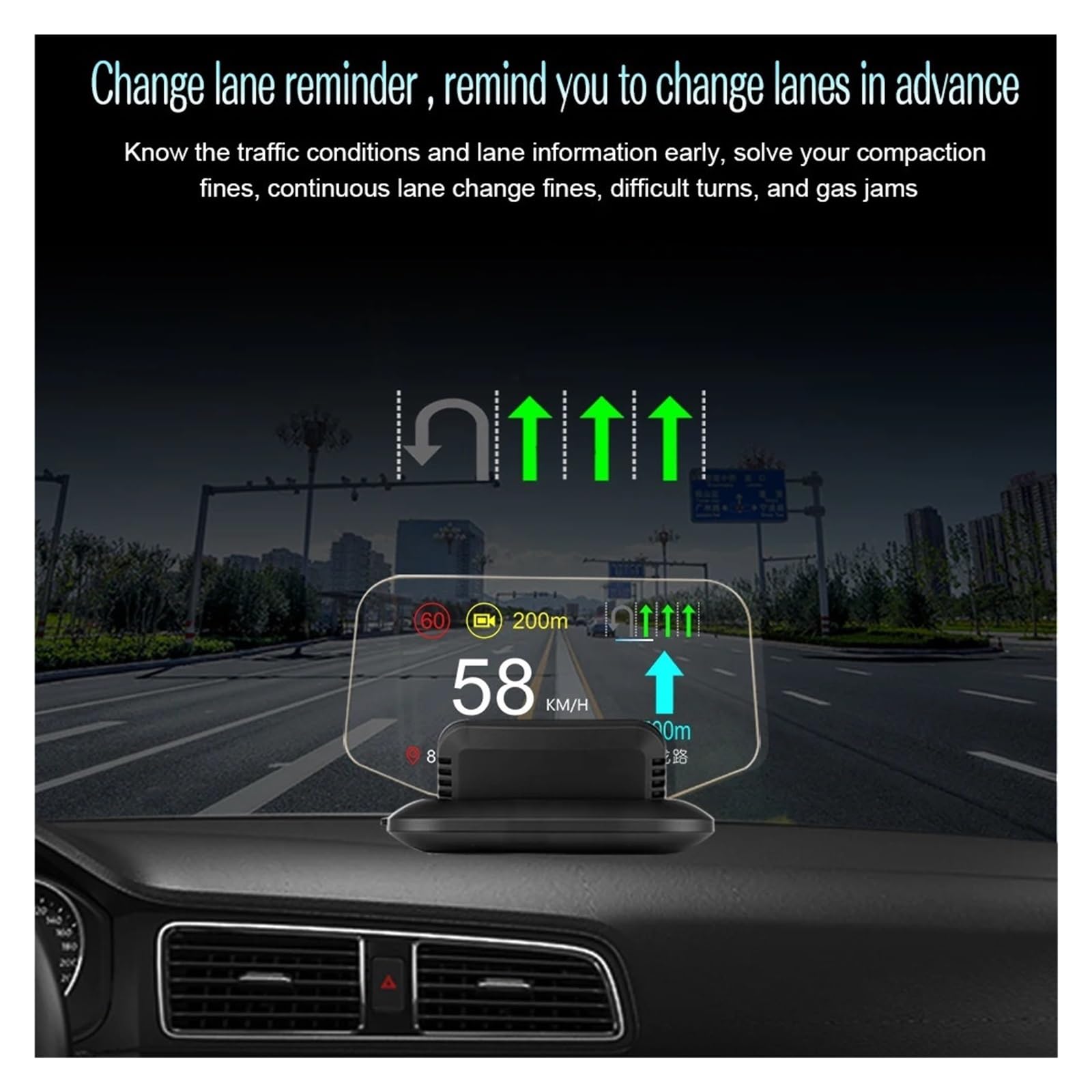Hud C1 GPS Podwójny System Prędkościomierz Cyfrowy Wyświetlacz HUD Head Up Nawigacja Samochodowa OBD2 C1 Wyświetlacz Projekcyjny Wiele Interfejsów