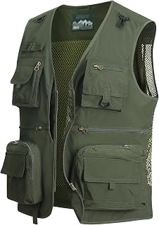 Anglerweste Herren mehrere Taschen, Camping Jagd