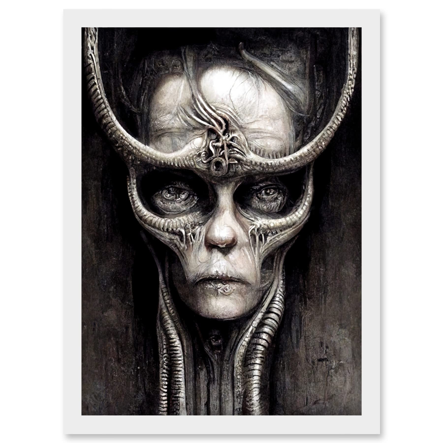 Doppelganger33 LTD Gothic Fantasy Alien Art Artwork Framed Wall Art Print A4