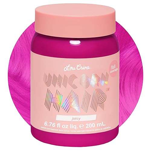 Vista 24 de Lime Crime Tinte para el Cabello de Unicornio de Cobertura Completa, Anime (Azul Caramelo) - Color de Cabello Semipermanente Vegano y Libre de Anime
