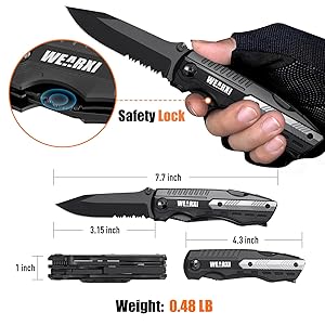 WEARXI Gifts for Men, Pocket Knife Multitool, Fathers Day Dad Gifts from Daughter Son, Mens Gifts for Dad/Him/Husband, Birthday Gift for Men/Boyfriend, Dad Gifts Cool Gadgets, Camping Essentials