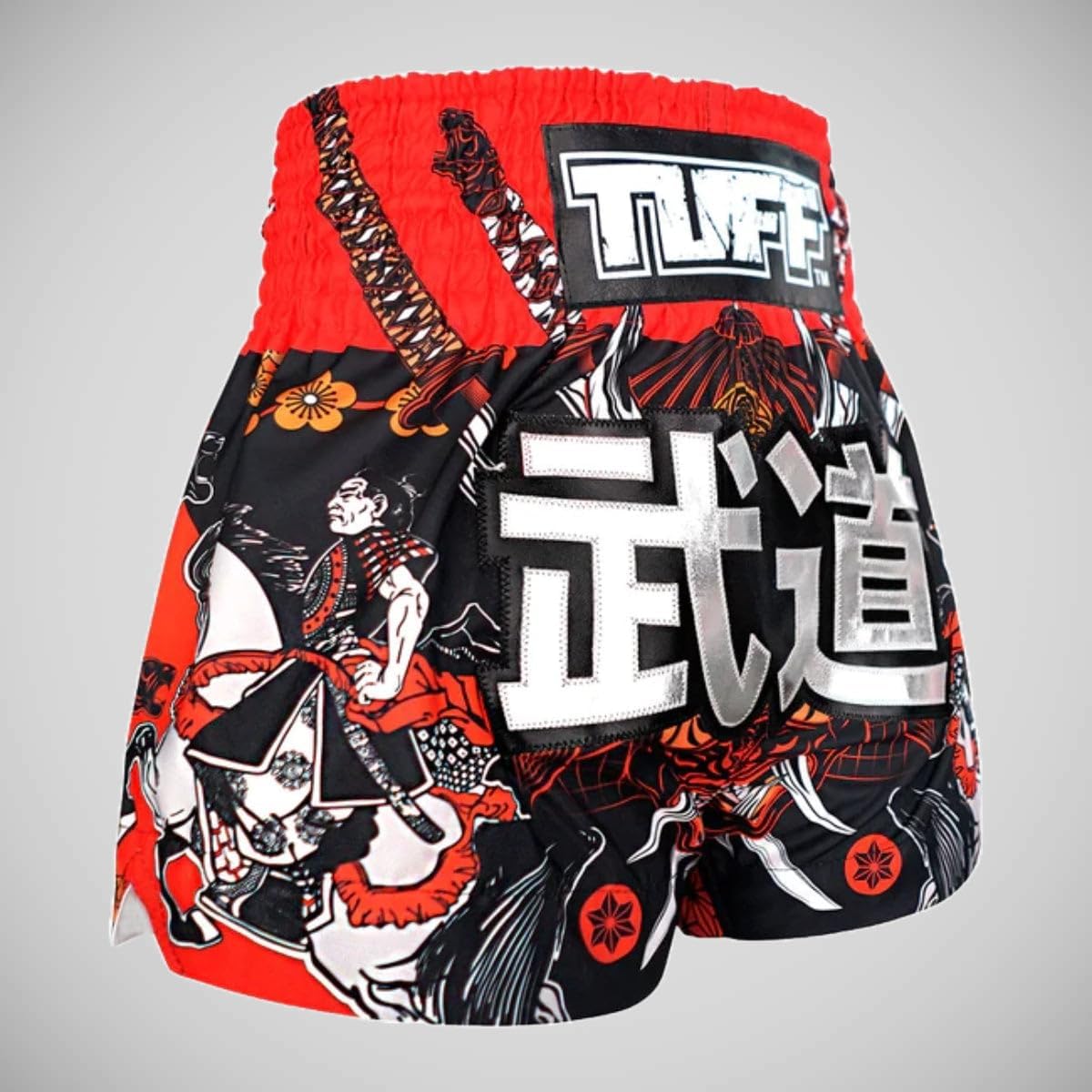 TUFF Sport Tora Samurai Muay Thai Shorts in Black