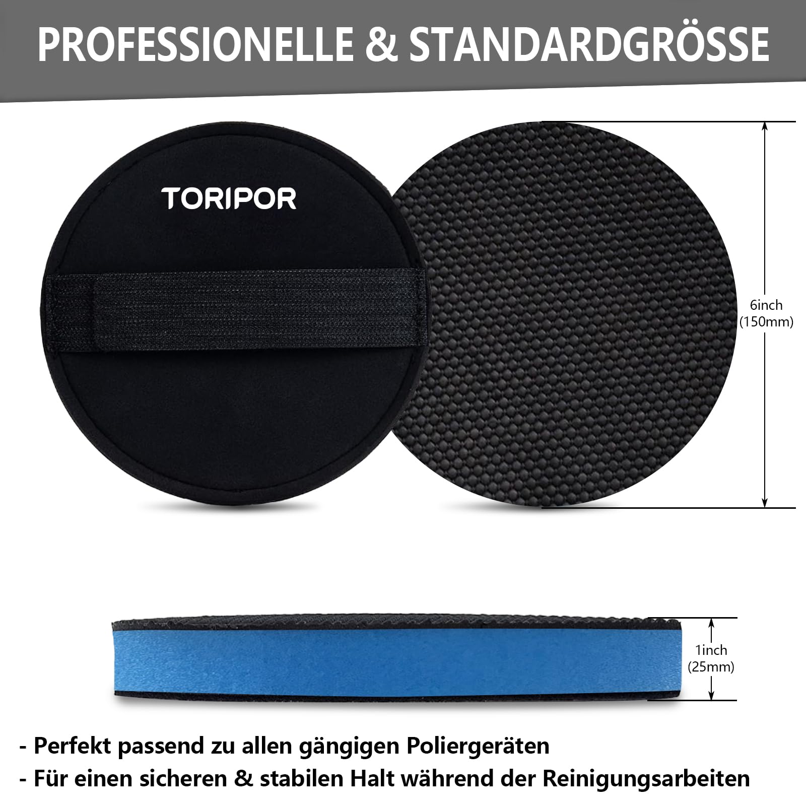 Clay Pad (diametro 150 mm) | Set di plastilina per la pulizia dell'auto | Set di plastilina per la rimozione delicata di ruggine, resina, catrame, residui di insetti | Car Clay Bar, plastilina per