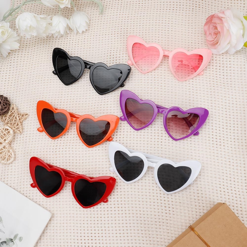 Heart Sunglasses for Women Cat Eye Sunglasses, Valentines Day Accessories, Birthday Bachelorette Party Glasses