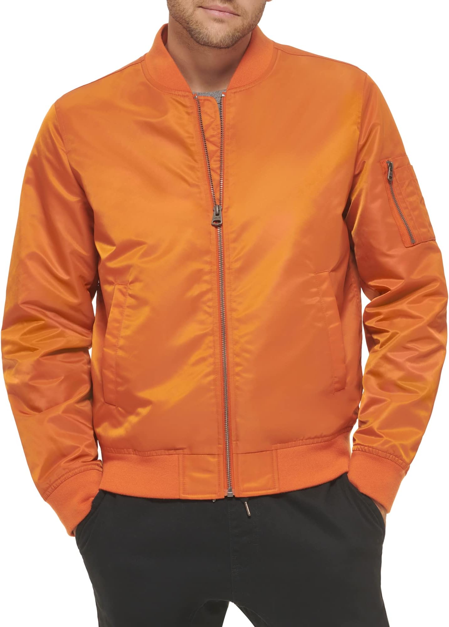 orange adidas bomber jacket