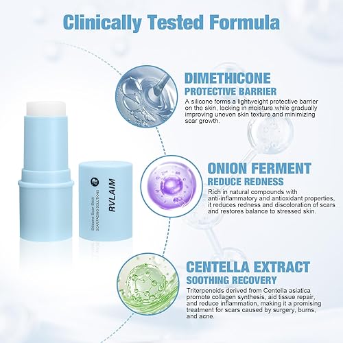 Miniatura 2 de Barra de silicona para cicatriz, 80% silicona para cara y cuerpo. Barra de silicona para eliminar cicatrices quirúrgicas, antiguas y recientes y