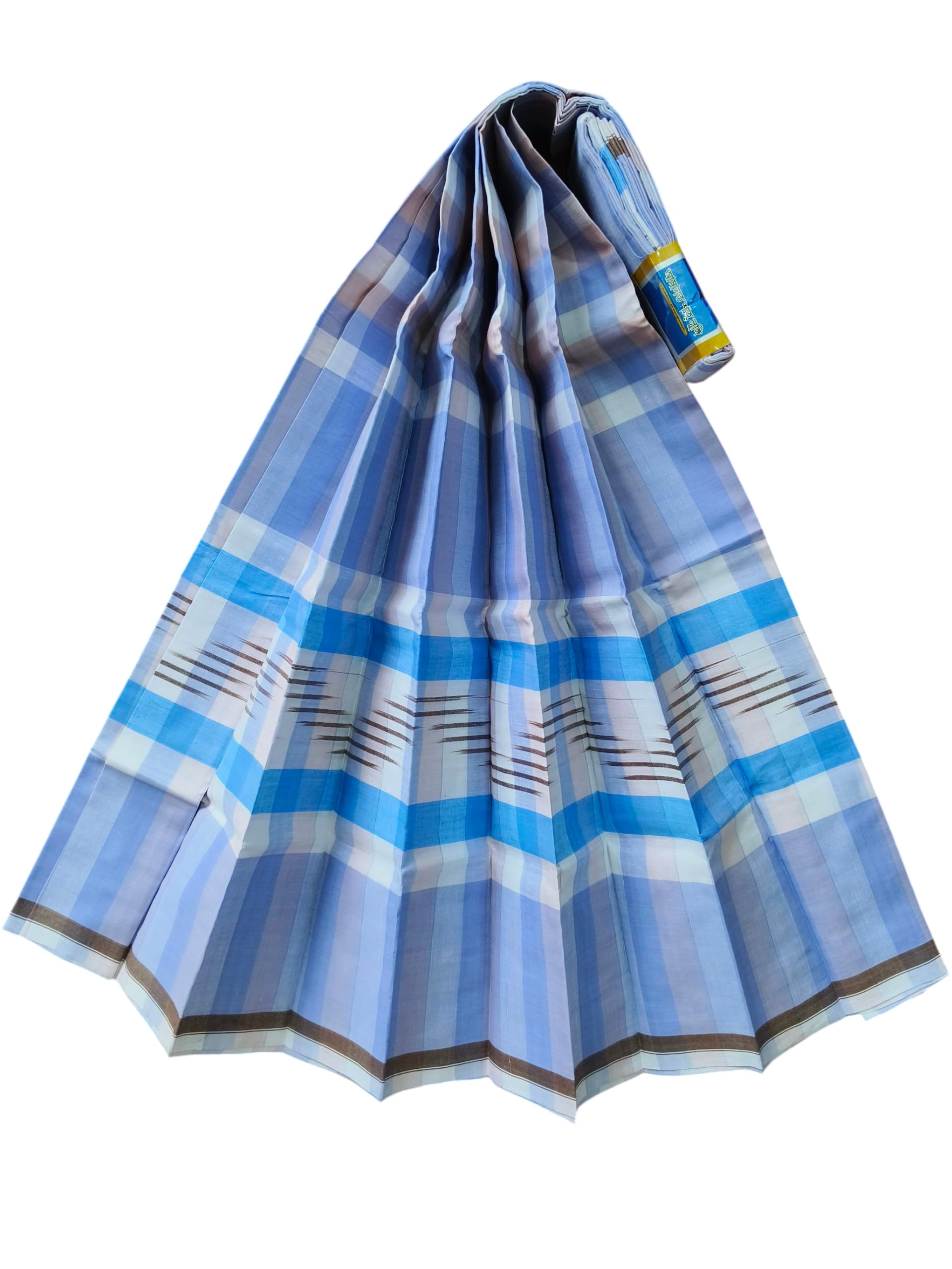 Pure Cotton Bangladeshi Traditional Lungi for Men White and Light Purple Checks Size 2.5 Meter, Very Soft Fashionable and Comfortable for Sleep, Bath and Beach use, Stitched Lungi.Pack of 1(S-2)-picture-45