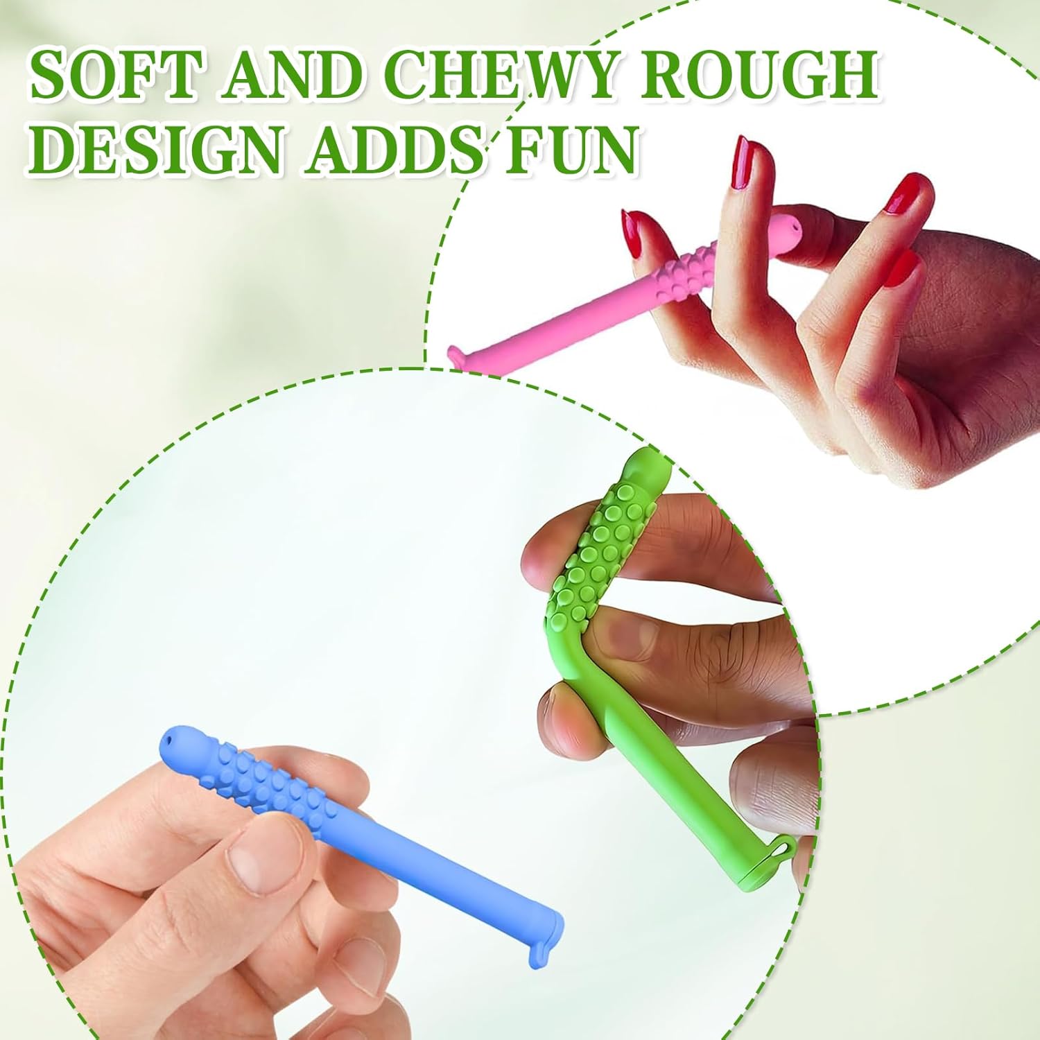 3Pcs Chewable Breathers Sticks with Essential Oils - Portable Aromatherapy for Focus & Respiratory Support, Natural Alternative to Reduce Urge - Image 5