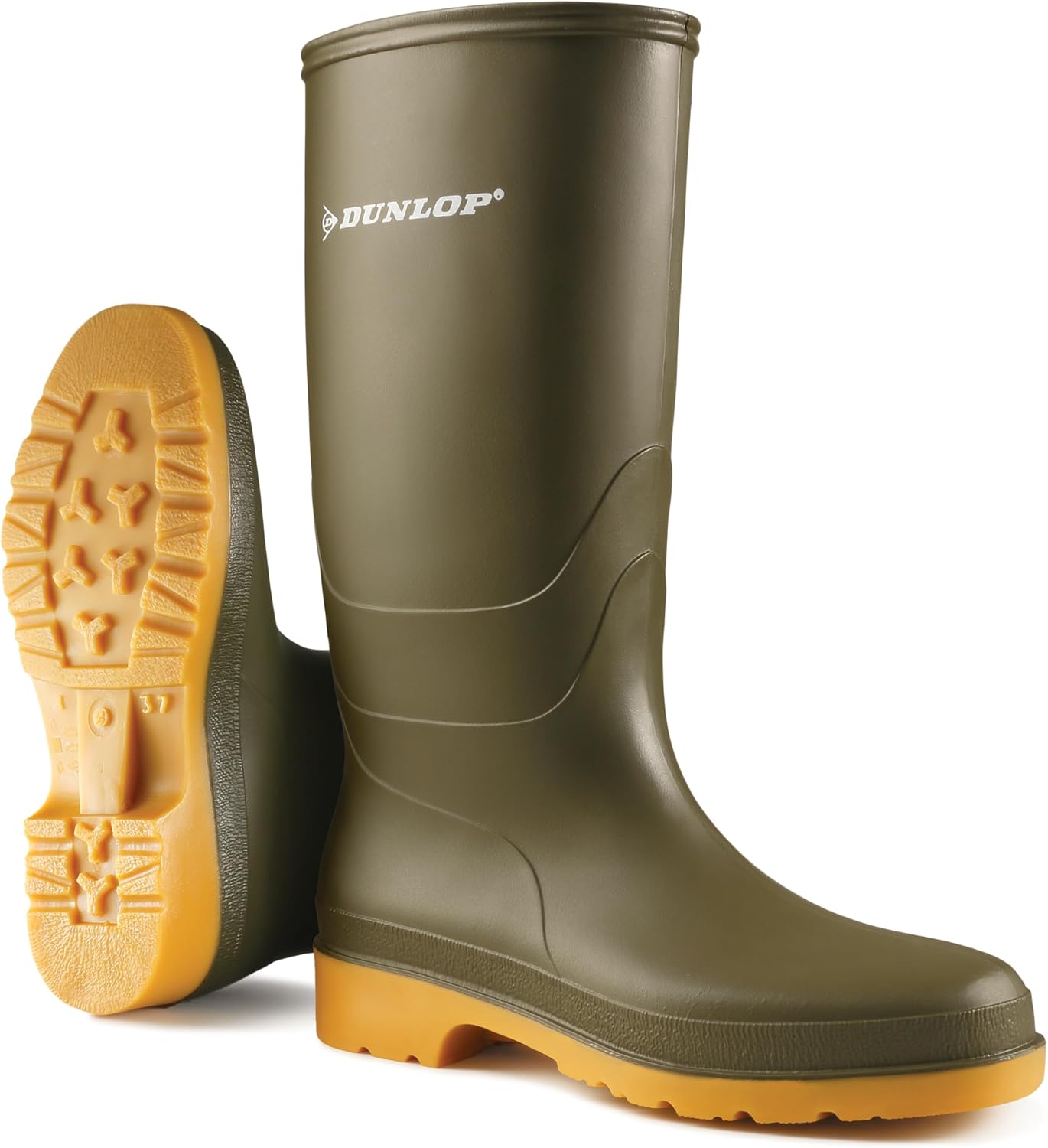 DUNLOP Ladies/Womens 16247 DULLS Rain Welly Boot/Wellington Boots (4 UK) (Green)
