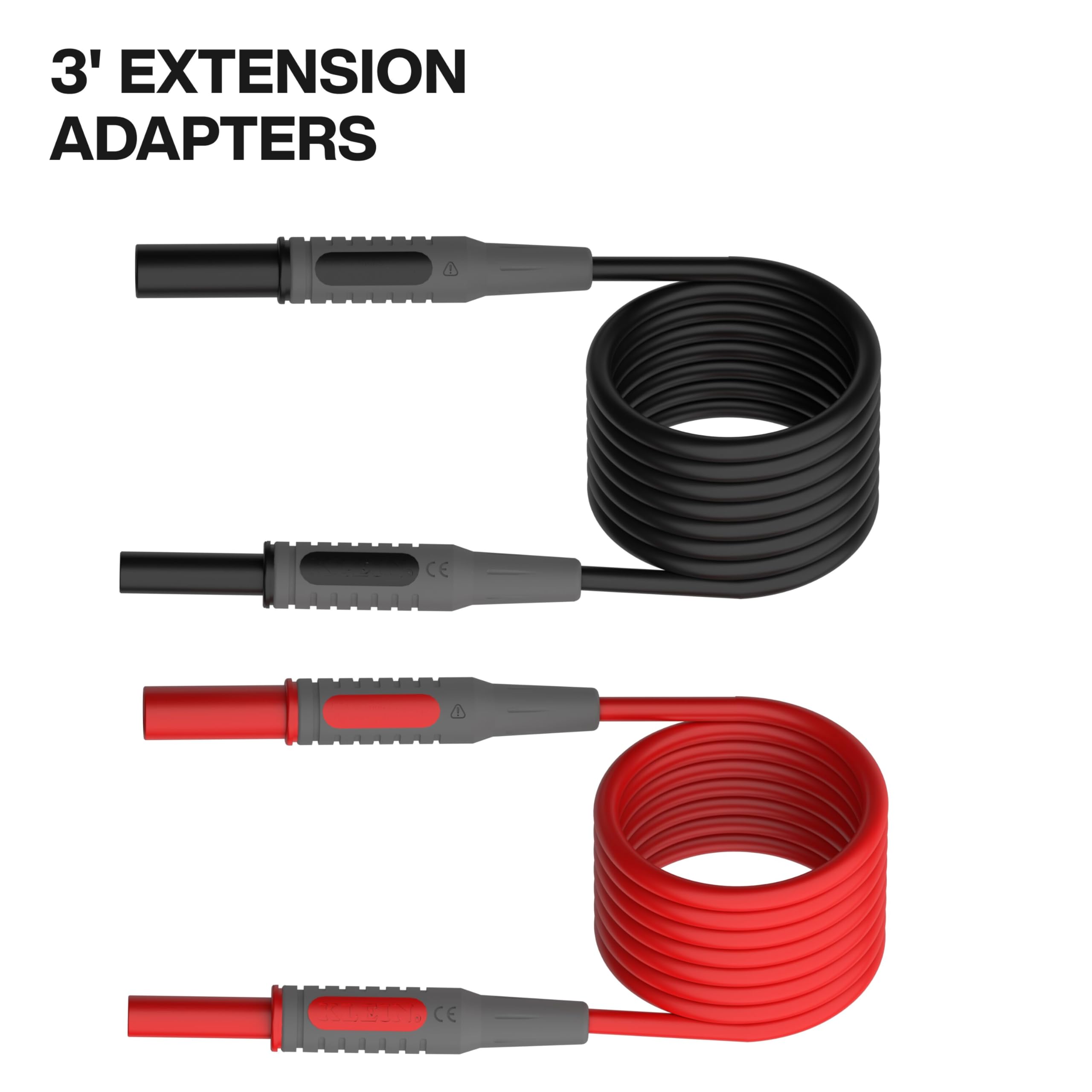 Klein Tools 69483 Meter Test Leads Accessory Kit with (2) Right-Angle, (2) Extenders, (2) Lead Heads, (2) Alligator Clips, and Case — Amazon image 4