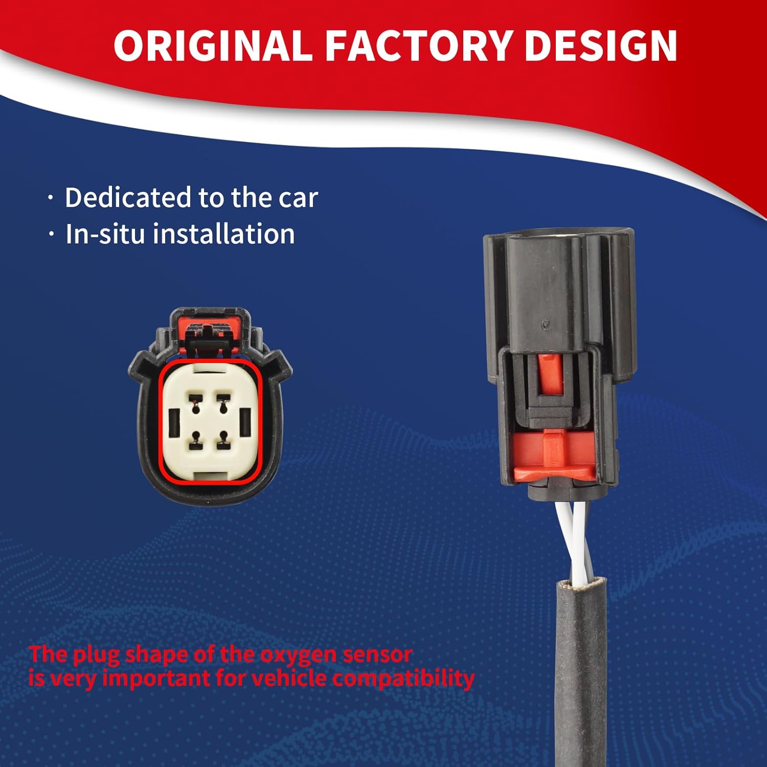 234-4575 Oxygen O2 Sensor Downstream Heated Air Fuel Ratio Compatible with Ford Explorer Focus Escape Edge Fusion Taurus Lincoln MKT MKZ (L4 2.0L Only) Replace CV6Z-9G444-A CV6Z-9G444-B