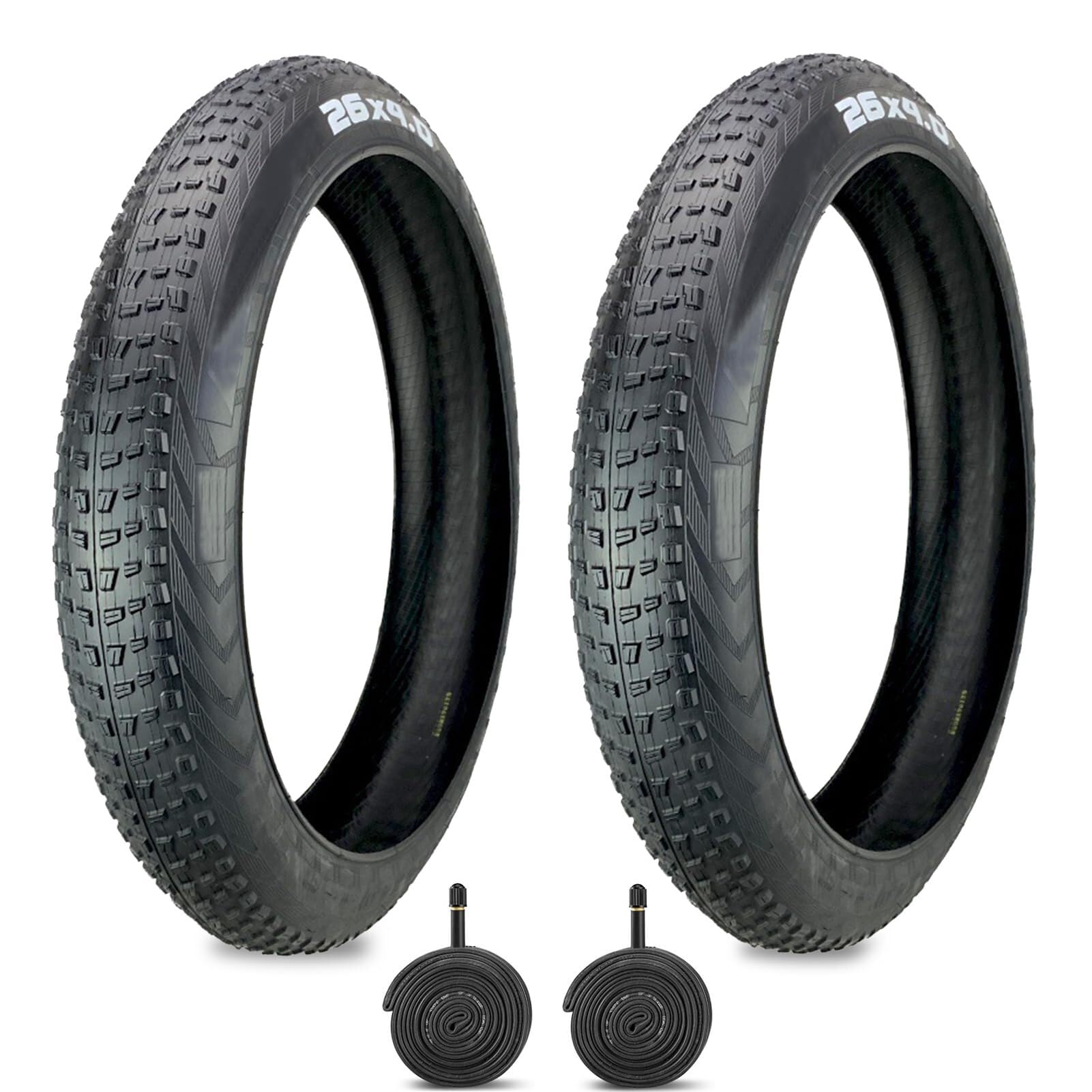 Set di 2 pezzi di ricambio for pneumatici grassi for bici elettrica 26x4.0 pollici Pneumatici for bicicletta con camere d'aria compatibili con trike da strada urbani o da spiaggia elettrici