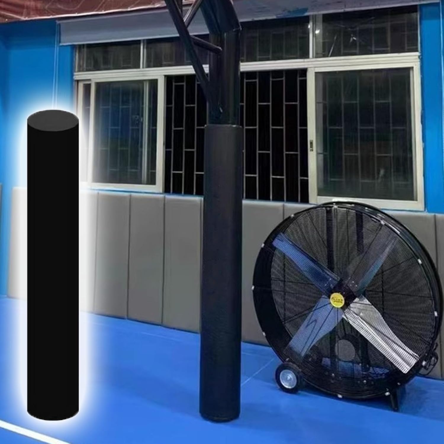 Rembourrage de sécurité extérieur pour colonne ronde et poteau de garage antichoc