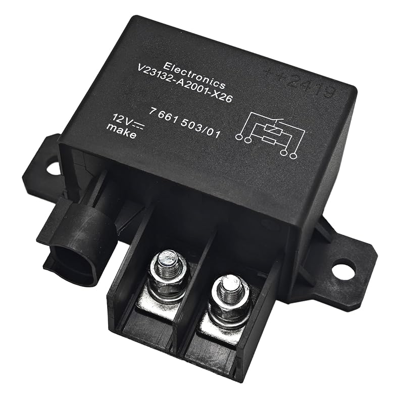 Relé de partida Casalytics V23132-A2001-X26 12 V 100 A SPST para BMW Série 3, Série 5 e X5 – 1 unidade