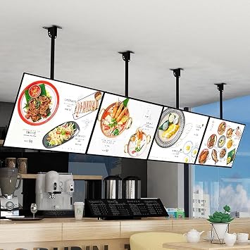 Ultra Slim Snap Frame LED Light Box, Illuminated Poster Display Screen, LED Backlit Menu Board, LED Advertising Light Boxes 1PC 70x50cm 28x20inches