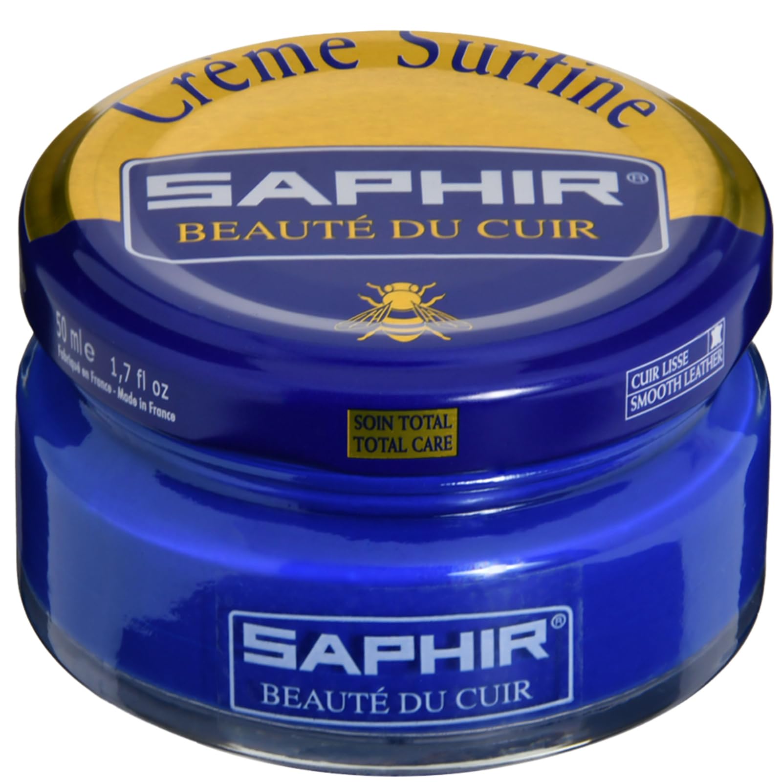 Saphir 9550032 Fine Beeswax Shoe Cream and Polish, 1.7 fl oz (50 ml), Emulsifying, Moisturizing, Recoloring, Glossy