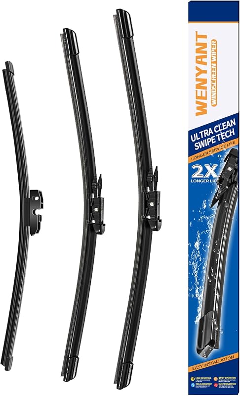 Palhetas do limpador de para-brisa wenyant para Ford Escape 2020–2023 – 24"/20"/11", conjunto com 3