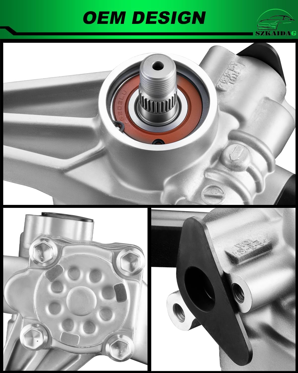 Power Steering Pump 21-5193 for:-Honda for:-Ridgeline 3.5L 2006 2007 2008 2009 2010 2011 Power Assist Pump Replacement OE# AA121-5193, 55-5824, 36P0855, 78-8122