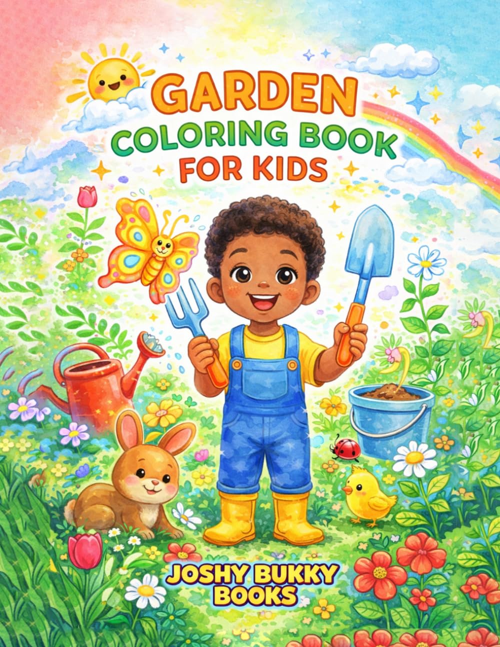 Garden Coloring Book for Kids: 4-8 years old.