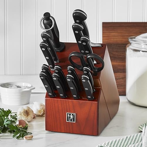 Miniatura 2 de HENCKELS Classic Precision - Juego de cuchillos de cocina de 16 piezas con bloque, cuchillo de chef, juego de cuchillos para carne Acero