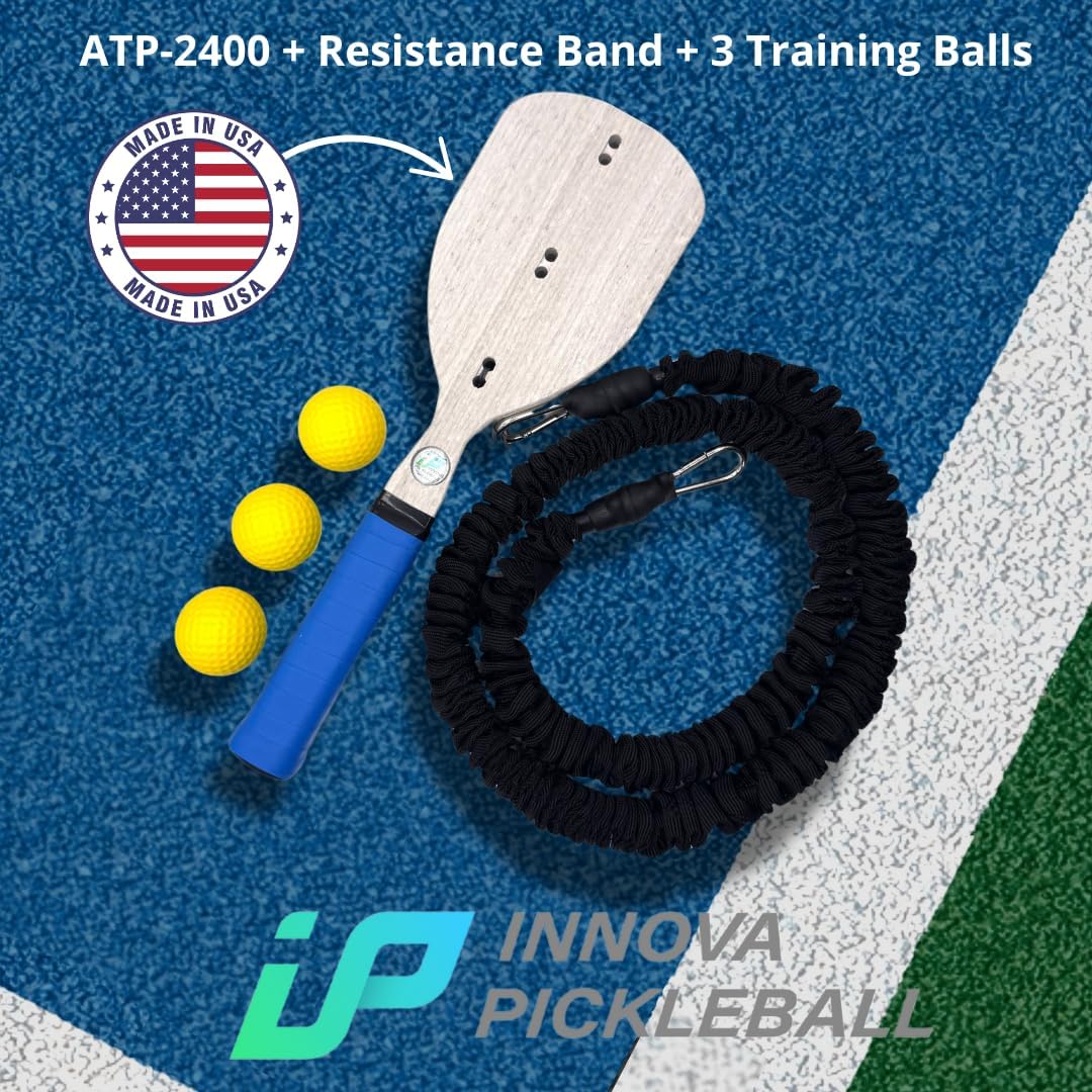 ATP-2400 Training Pickleball Practice Paddle with Resistance Band and Training Balls