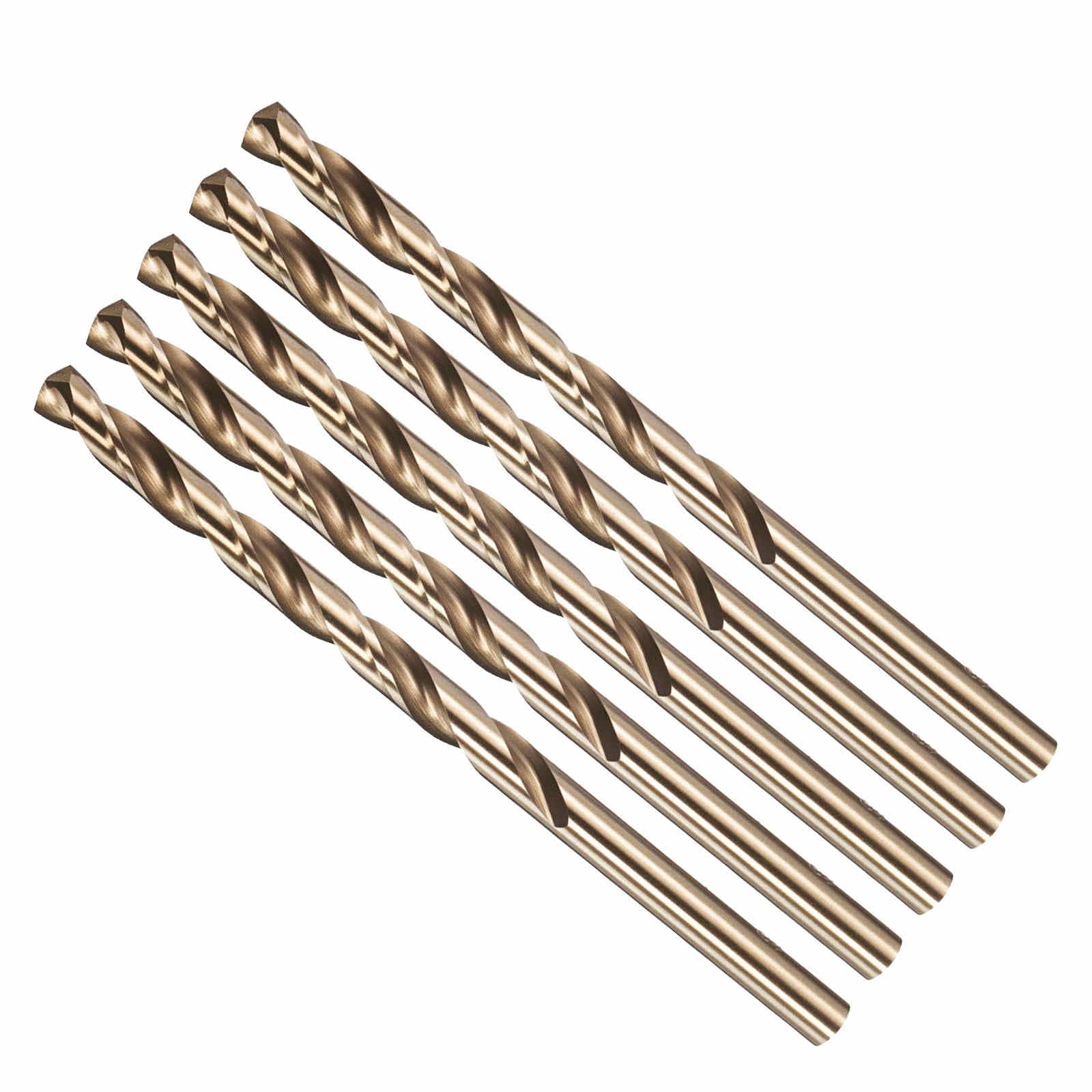 CoCud 5mm Drill Bit #9 Cutting Diameter 4341 HSS for Wood 5-Pieces — image 1
