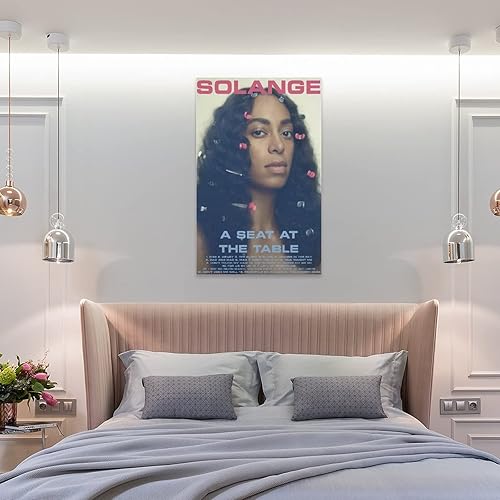 Miniatura 8 de IDONEI Pengxiang - Póster de lienzo con texto en inglés "A Seat at the Table by Solange" (Un asiento en la mesa) para colgar en la pared, pintura de