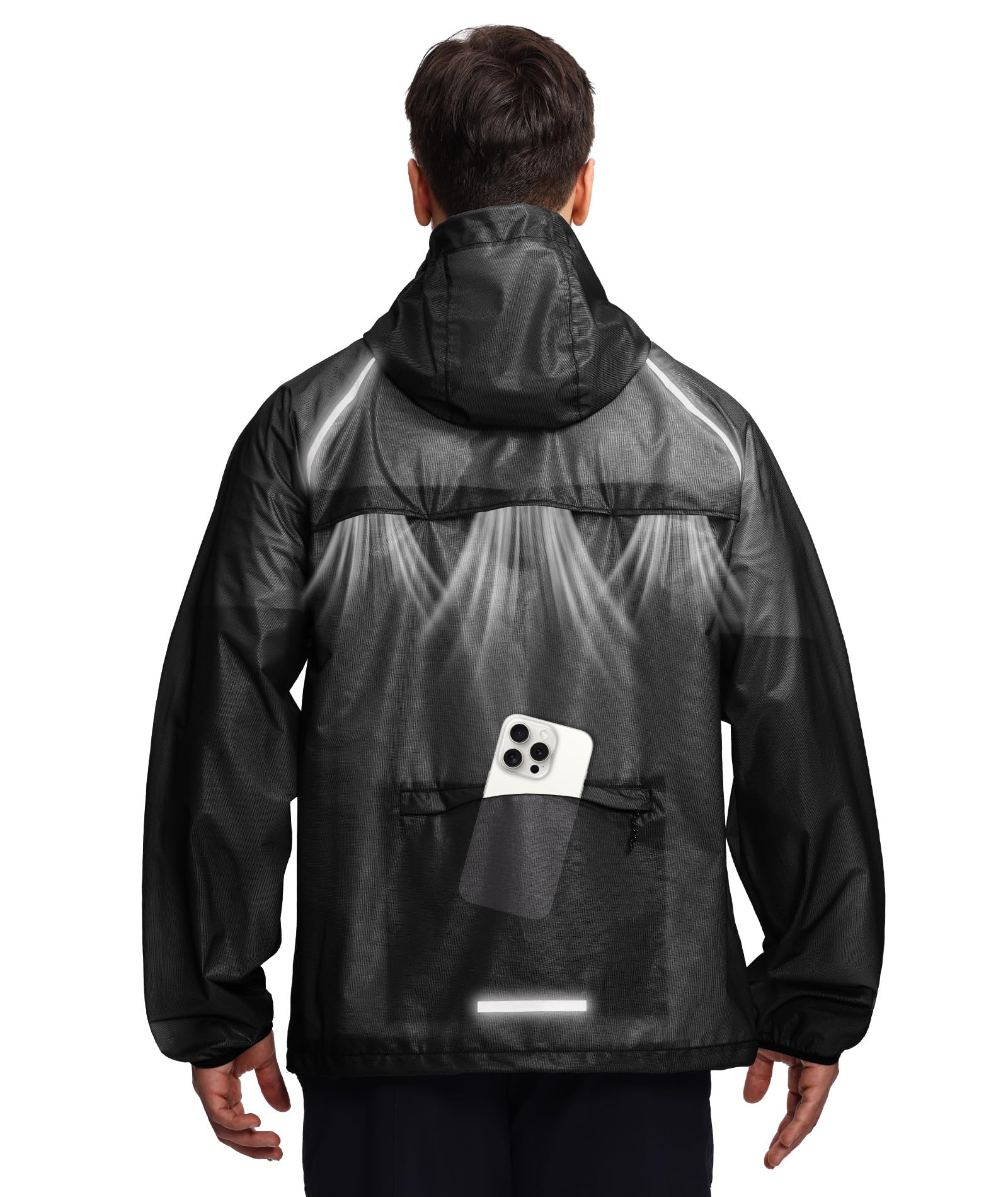 SWISSWELL Men's Ultra Light Rain Jacket Breathable Raincoat for Cycling