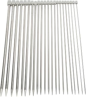 11 Pairs Single Pointed Knitting Needles Sweater Knitting Crochet Needles for DIY Knitting