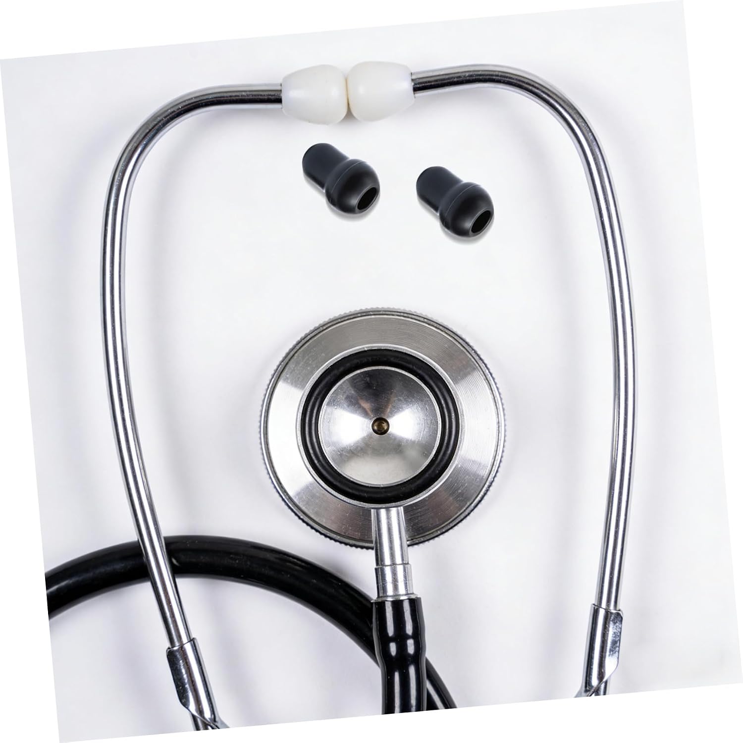 Ciieeo 6pcs Stethoscope Ear Hook Silicone Replacement Earbuds Ear Hooks for Stethoscopes Soft-Sealing