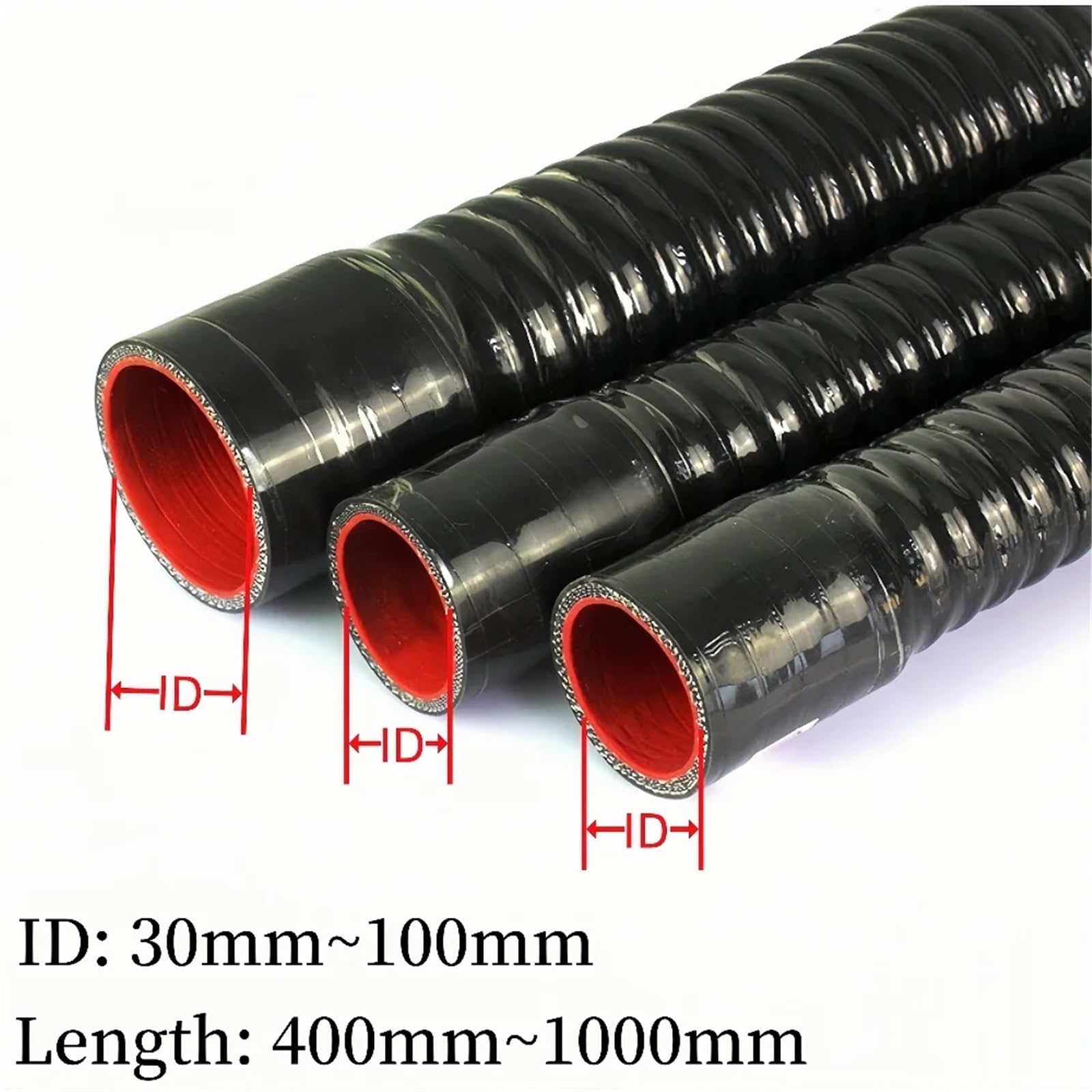 Líneas y mangueras de presión manguera gasolina Manguera flexible de silicona universal de 400 a 1000 mm para intercooler, radiador de agua, tubo de admisión de turbo para coche, piezas de automóvil(5