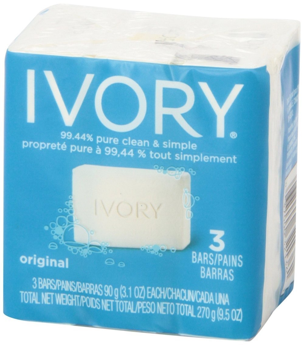 Ivory Bar Soap, 3.1 oz bars, 3 ea (Pack of 10)