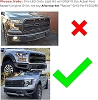 Vista 2 de iJDMTOY Luces de carrera completas de 7 piezas con lente ahumada 84-SMD LED y luces de posición laterales delanteras/traseras compatibles con Ford