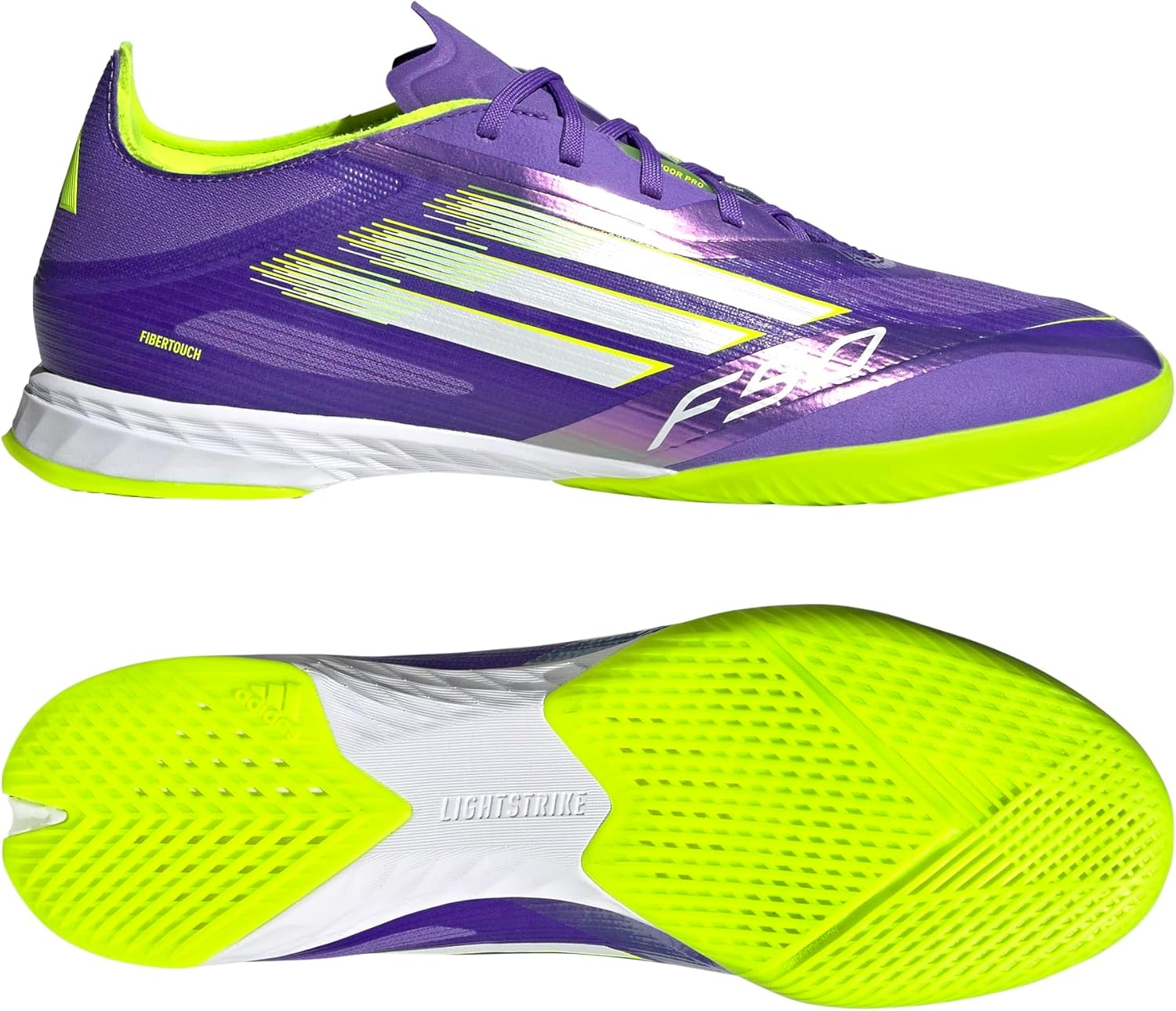 adidas Mens F50 Pro Indoor Football Sneakers Shoes - Purple