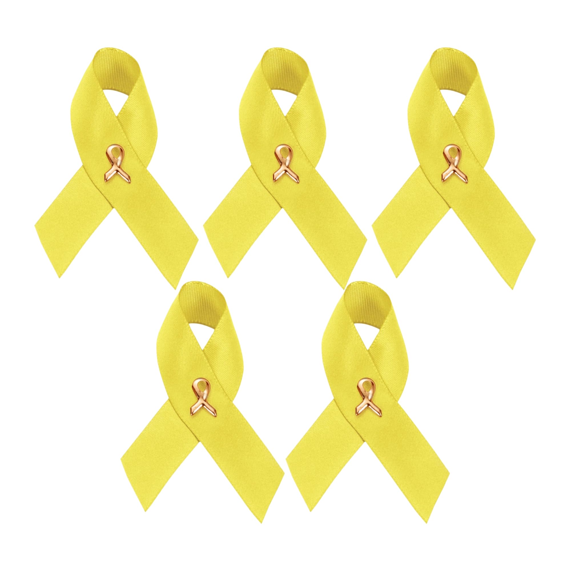 1/2/5/10/25/50/100pcs Satin Awareness Ribbon Pins (Pick your color), for Cancer &amp; Disease Awareness, Bulk Quantities for Fundraising, Events, Gift Giving