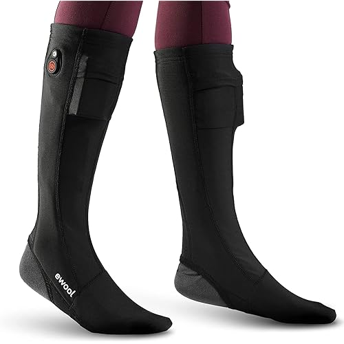 Unisex Heated Sock Covers, Made for Extreme Cold, Outdoor Activites, Ski, Winter Sports, Workers, Rechargeable Battery