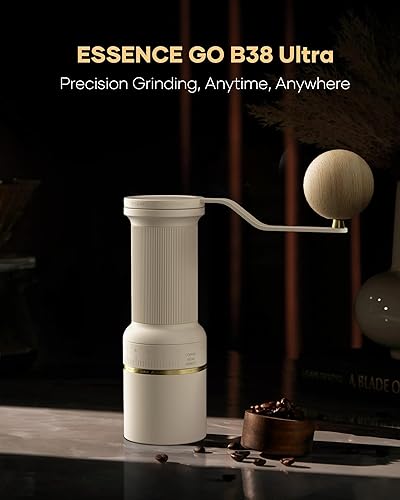 Miniatura 2 de Cocinare ESSENCE GO B38 - Molinillo de café ultra manual, con estuche de transporte, capacidad de 1.06 oz, rebaba GhostEdge Ultra Burr y 80 ajustes