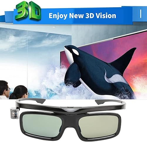 Miniatura 7 de Gafas 3D profesionales 144Hz USB recargables 3D obturador activo para todos los proyectores 3D Dlp Link Gl1800 (GL1800)