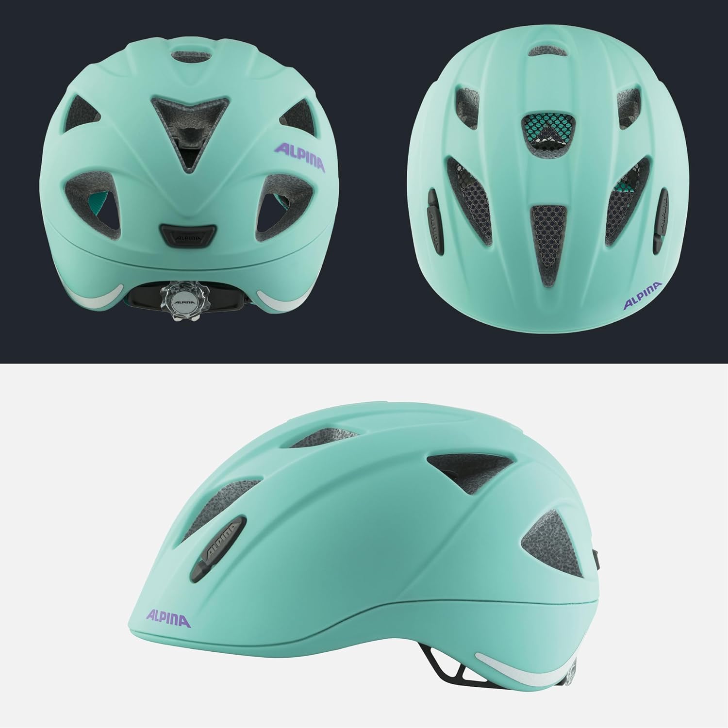 ALPINA XIMO L.E. - Lightweight, safe and unbreakable bike helmet for kids with optional LED lights