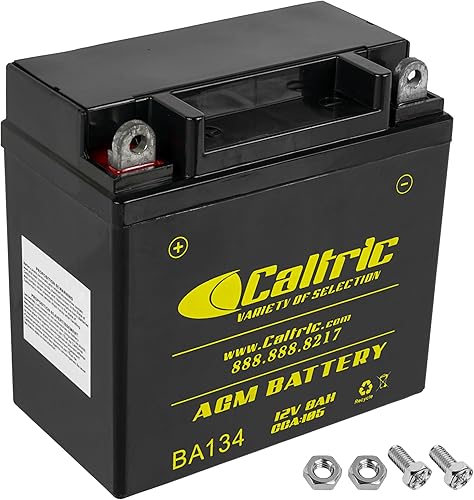 Caltric Yb9A-A Agm Batería compatible con Honda 31500-968-013Ah 31500-968-003 31500-968-013