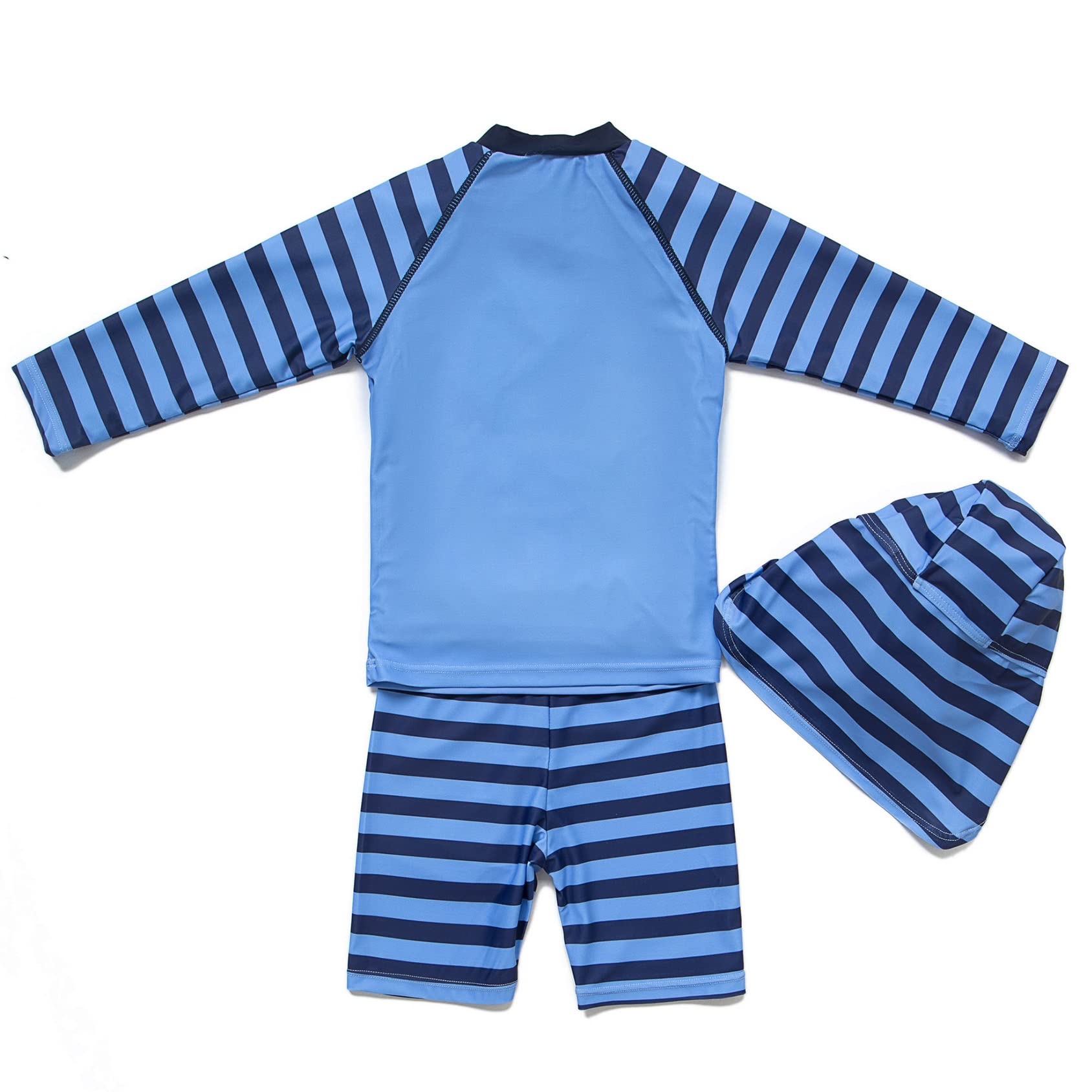 Maillot de bain 2 pièces pour bébé garçon UPF50+ Rash-Guard à manches longues