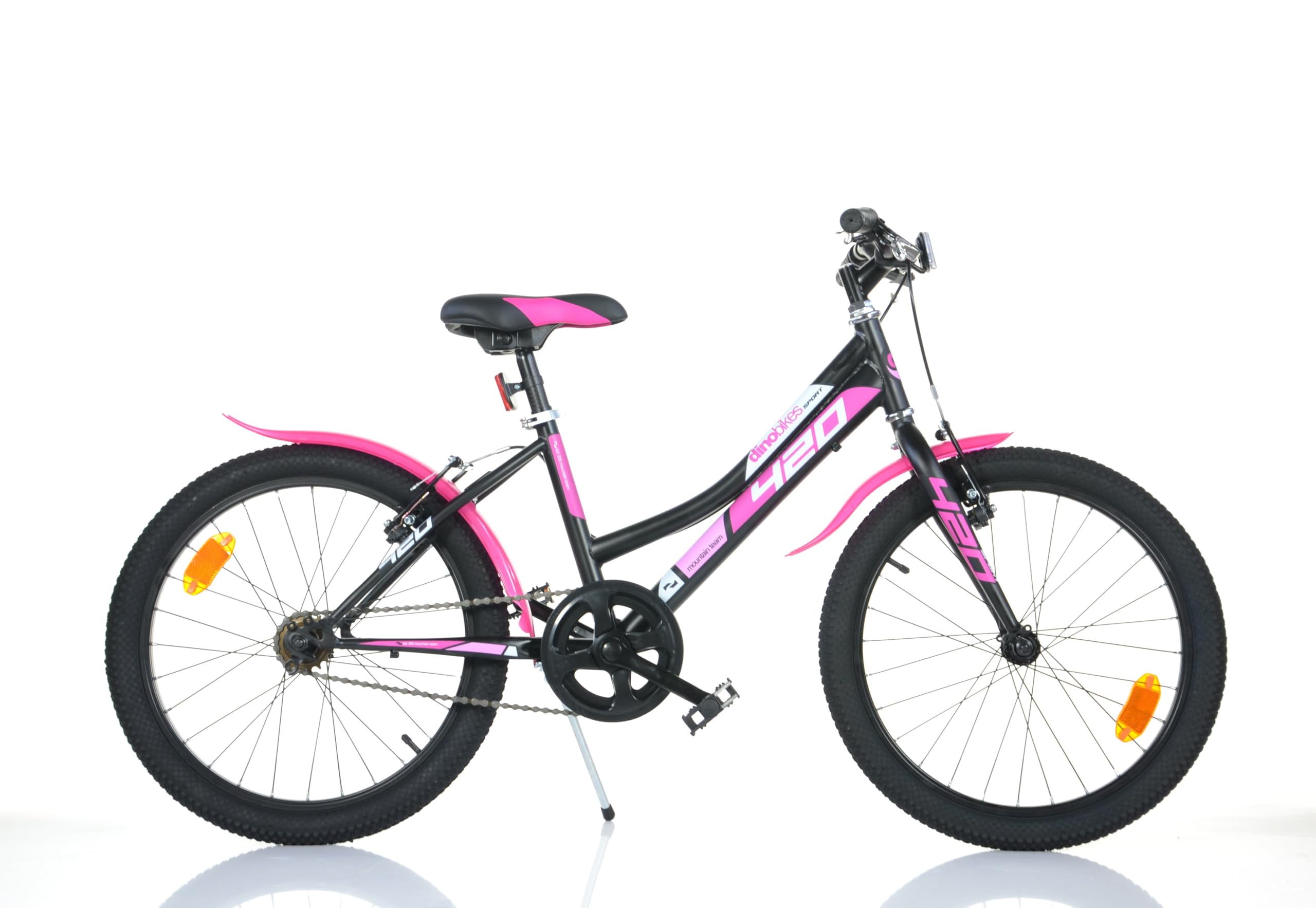 Dino Bikes Bicicletta Bambina 20 pollici nero e rosa