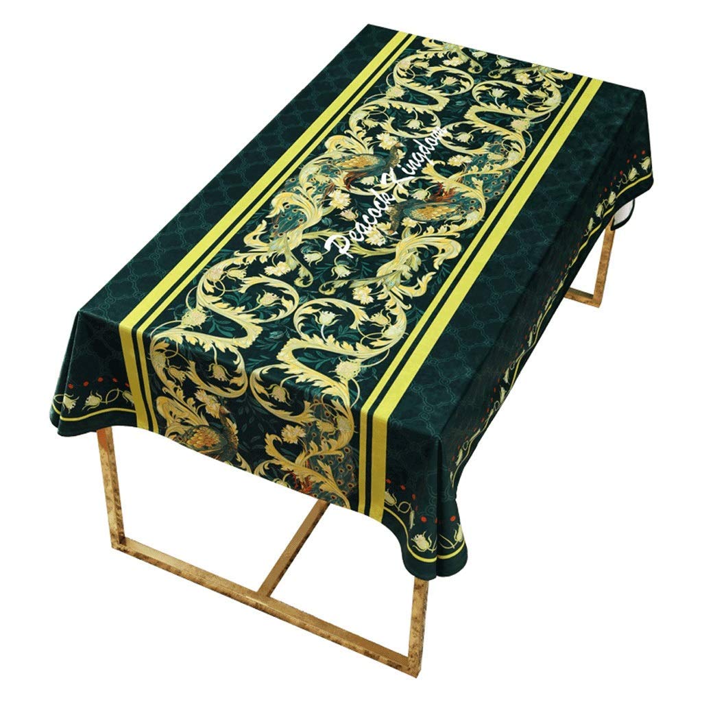 Nappe de velours imperméable rectangulaire tissu couverture meuble TV table basse