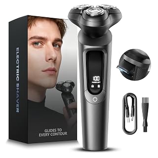 Electric Razor for Men, 3D Flex Blades with Pop‑Up Trimmer, Misty Gray - Amazon product rated Grade A