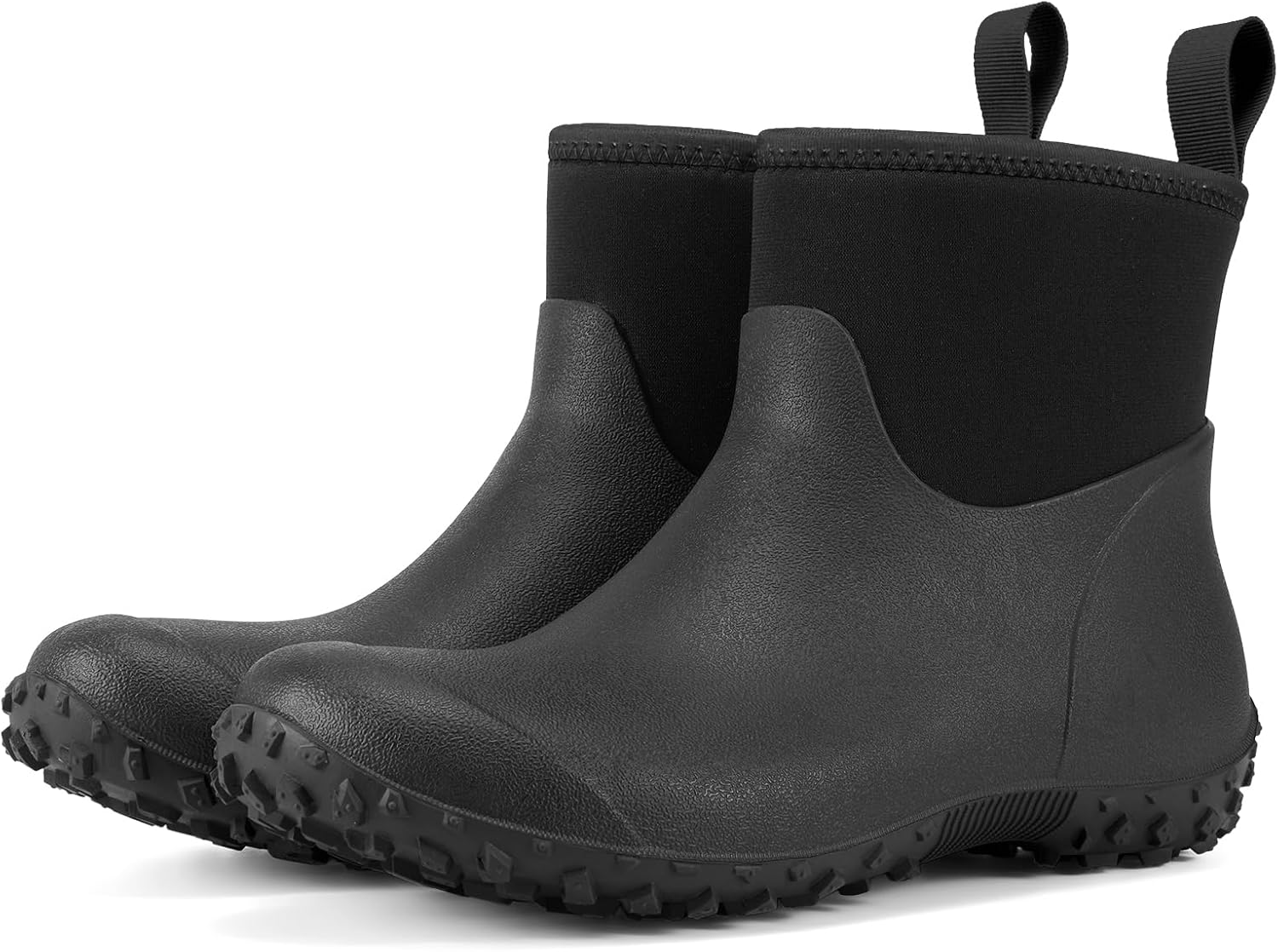 HISEA Women's Rubber Boots Waterproof, Ankle Rain Boots Insulated Neoprene Mud Boots, Anti-Slip Outdoor Work Shoes for Hunting Gardening Farming Yard Working