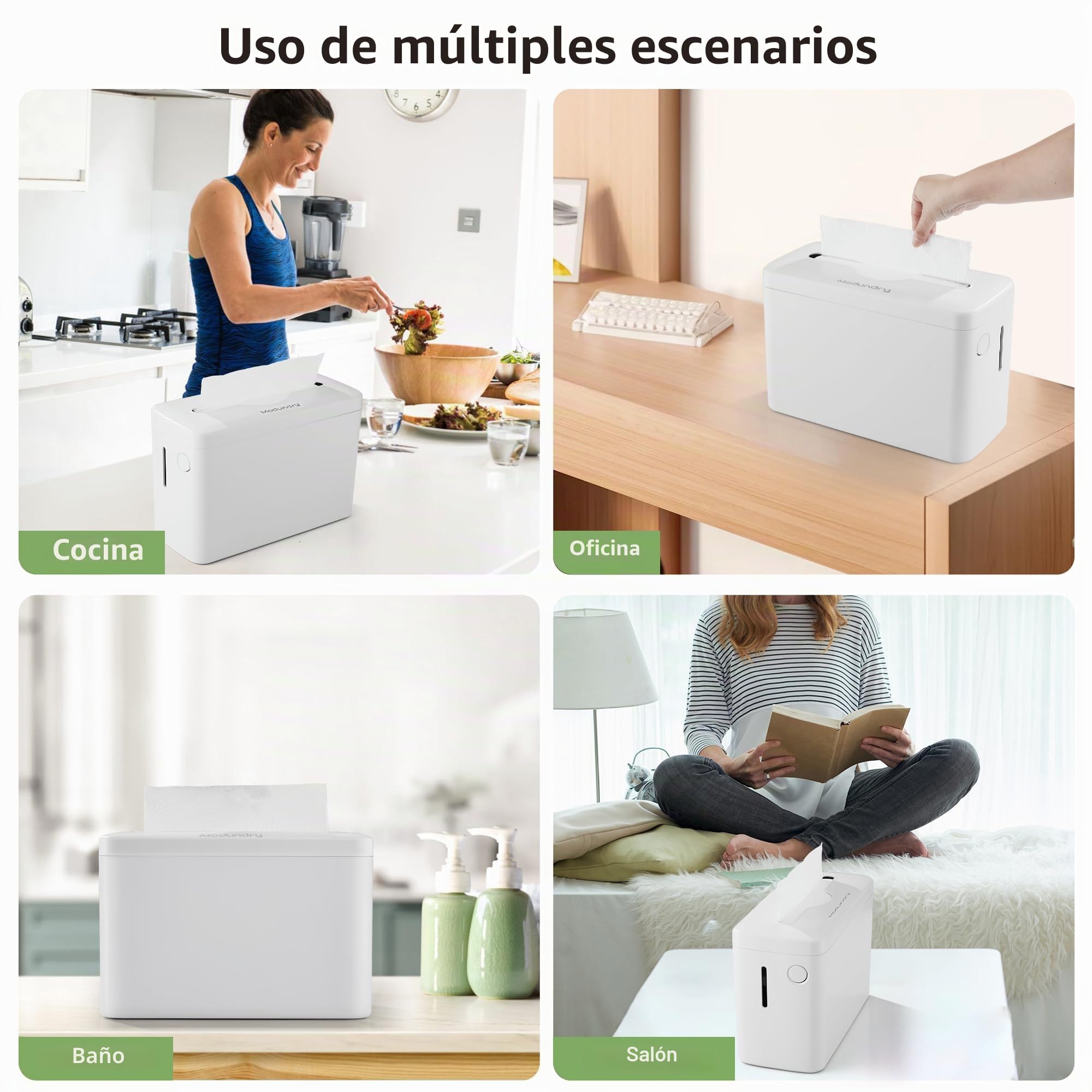 Dispensador de Toallas de Mano Entreplegadas para Mostrador, Dispensador de Papel Secamanos, Dispensador de Papel Toalla Plegado Comercial y Hogar, Blanco