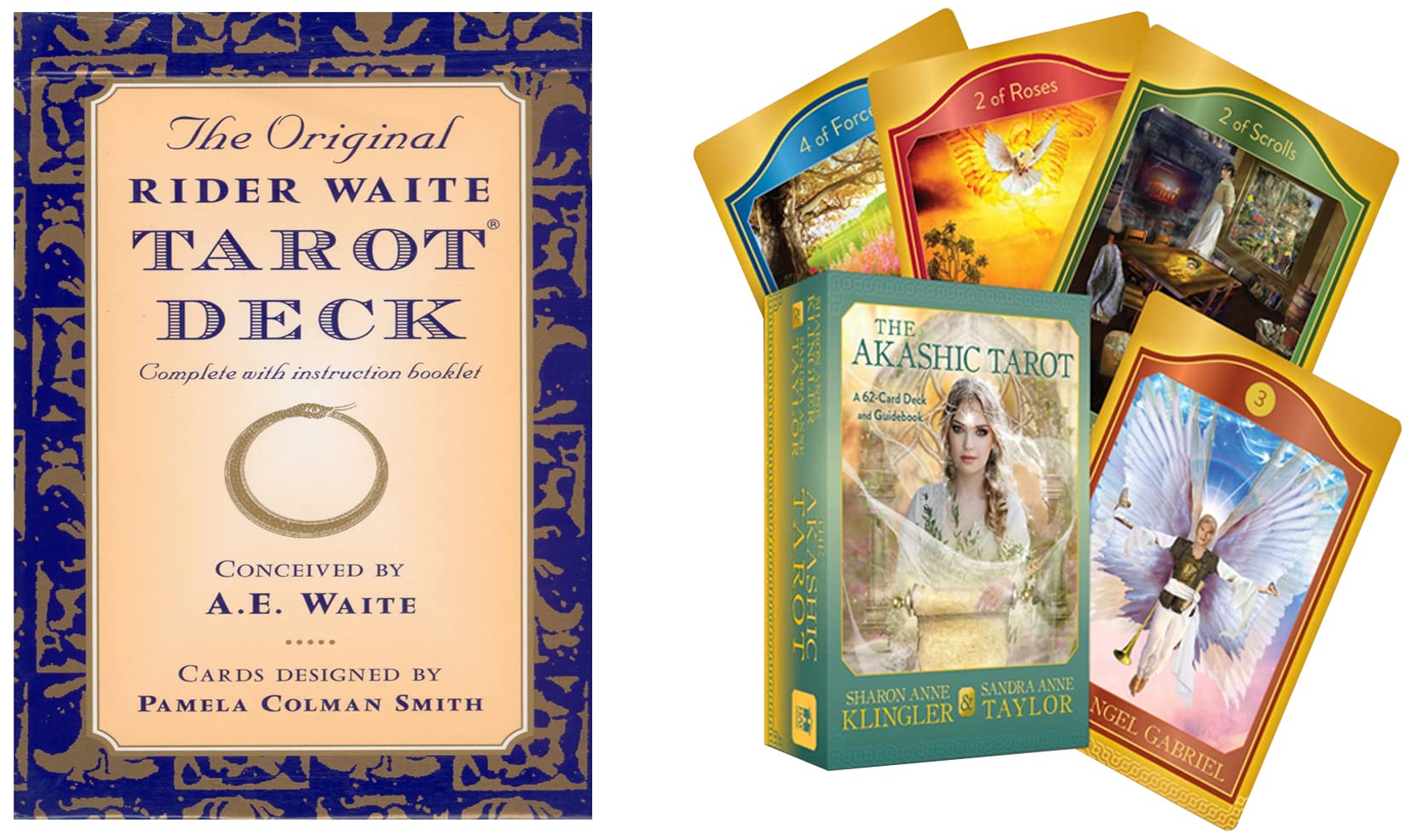 The Akashic Tarot: A 62-Card Deck and Guidebook & The Original
